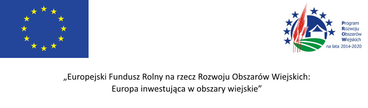 Logotypy Unii Europejskiej oraz Programu Rozwoju Obszarów Wiejskich